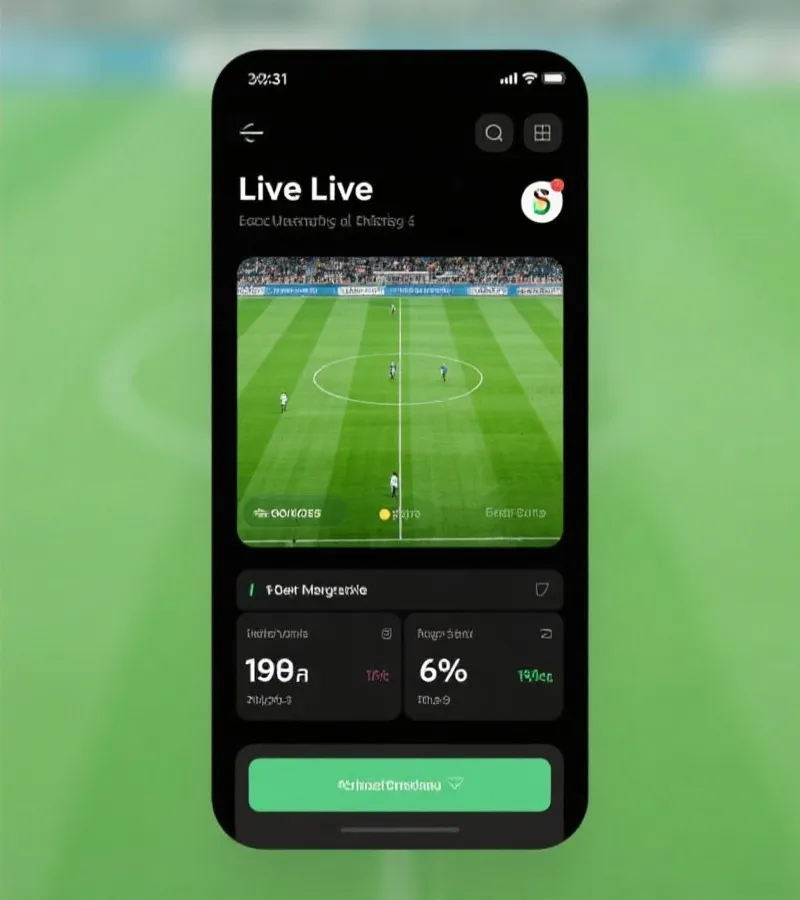 赛事直播界面展示